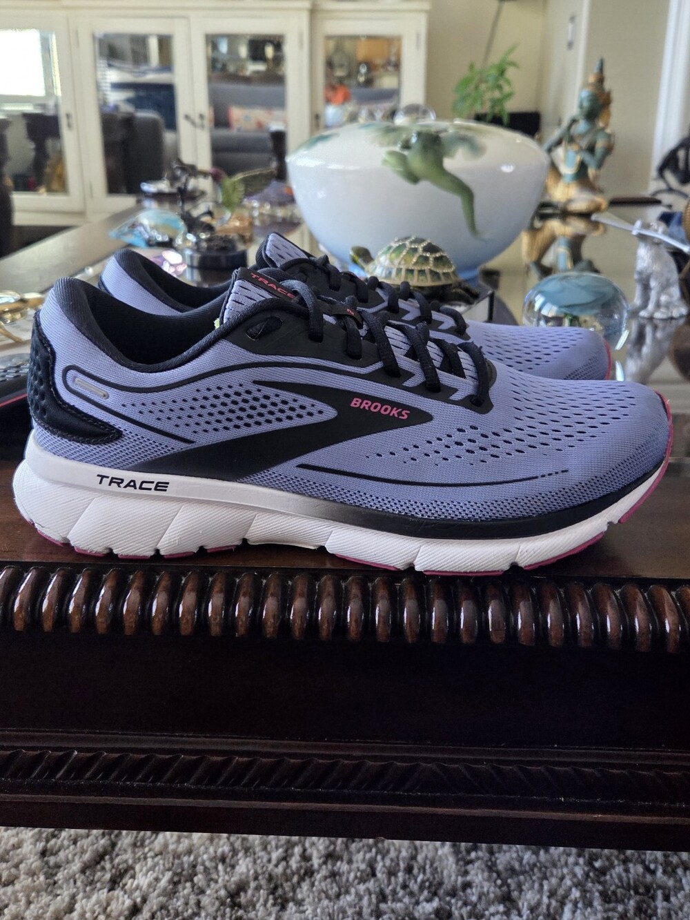 Brooks Trace 2 Women's Running Shoes - Lavender with Black & Pink Accents